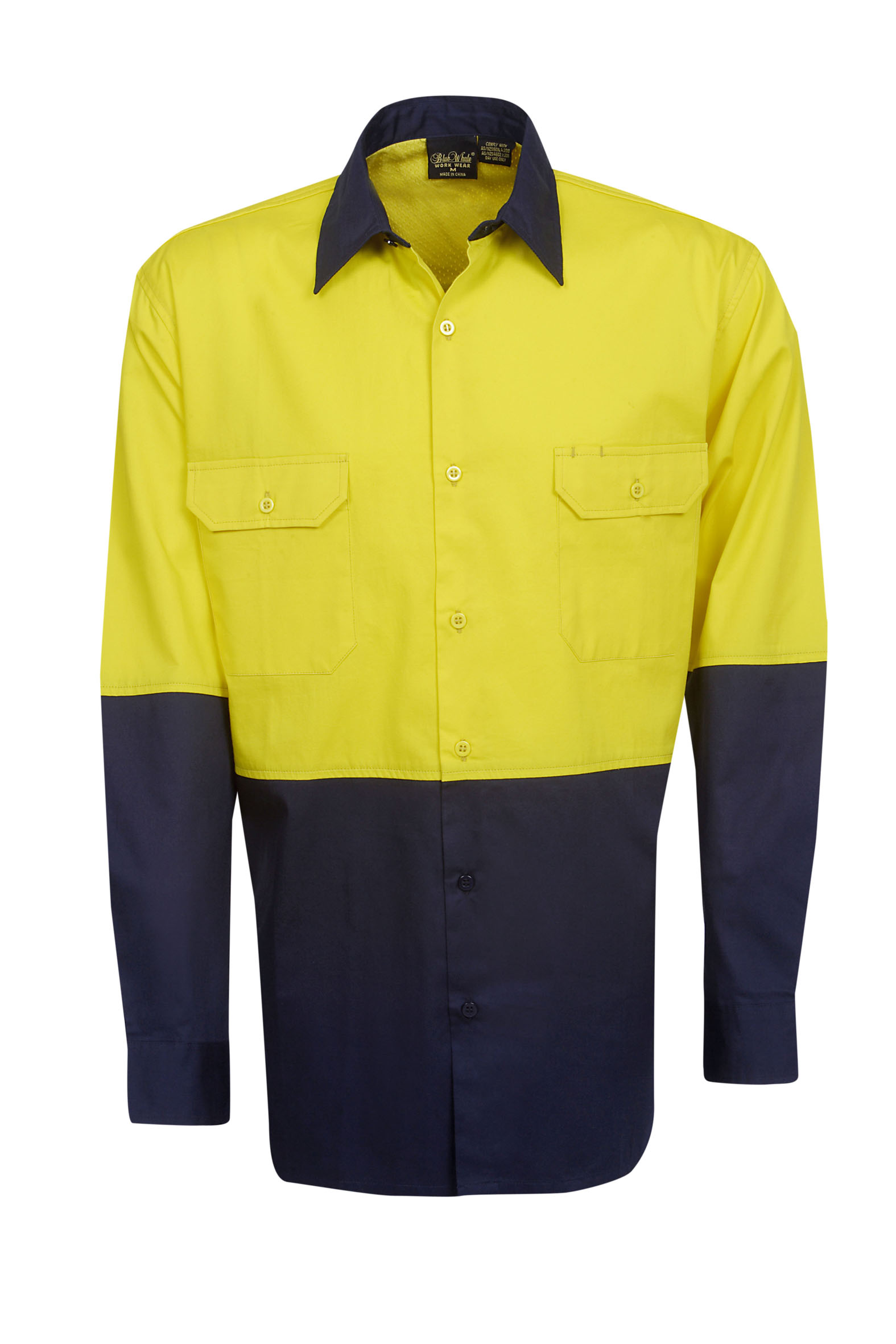 Hi Vis 155 GSM Cotton Twill Shirt - Image 2