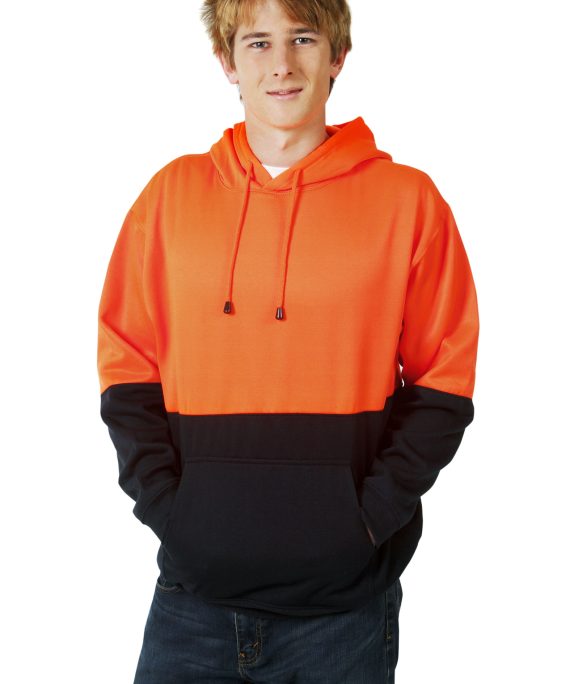 Hi Vis Fleecy Hoodie with Kangaroo Pocket