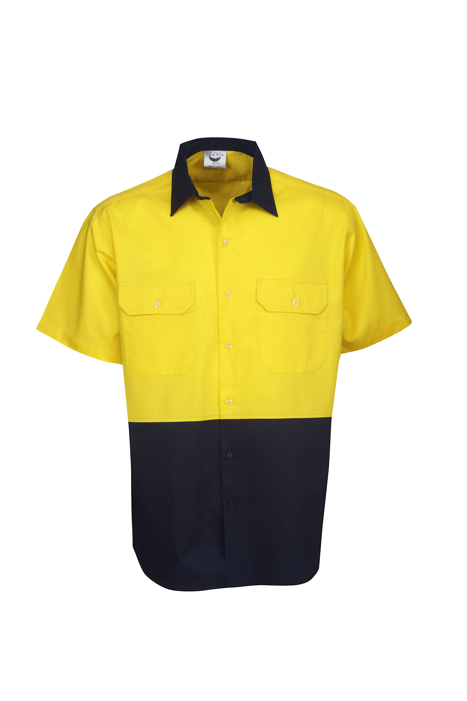 Hi Vis 155 GSM Cotton Twill Shirt - Short Sleeve - Image 3