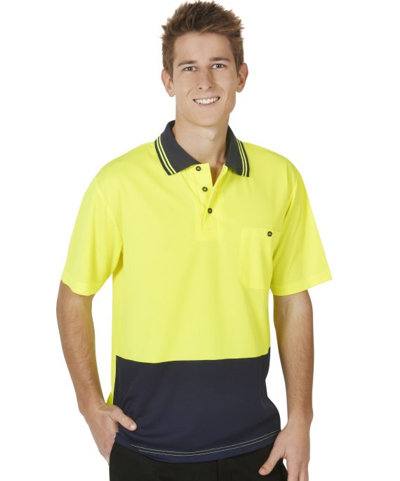 Hi Vis Light Weight Polo Short Sleeve