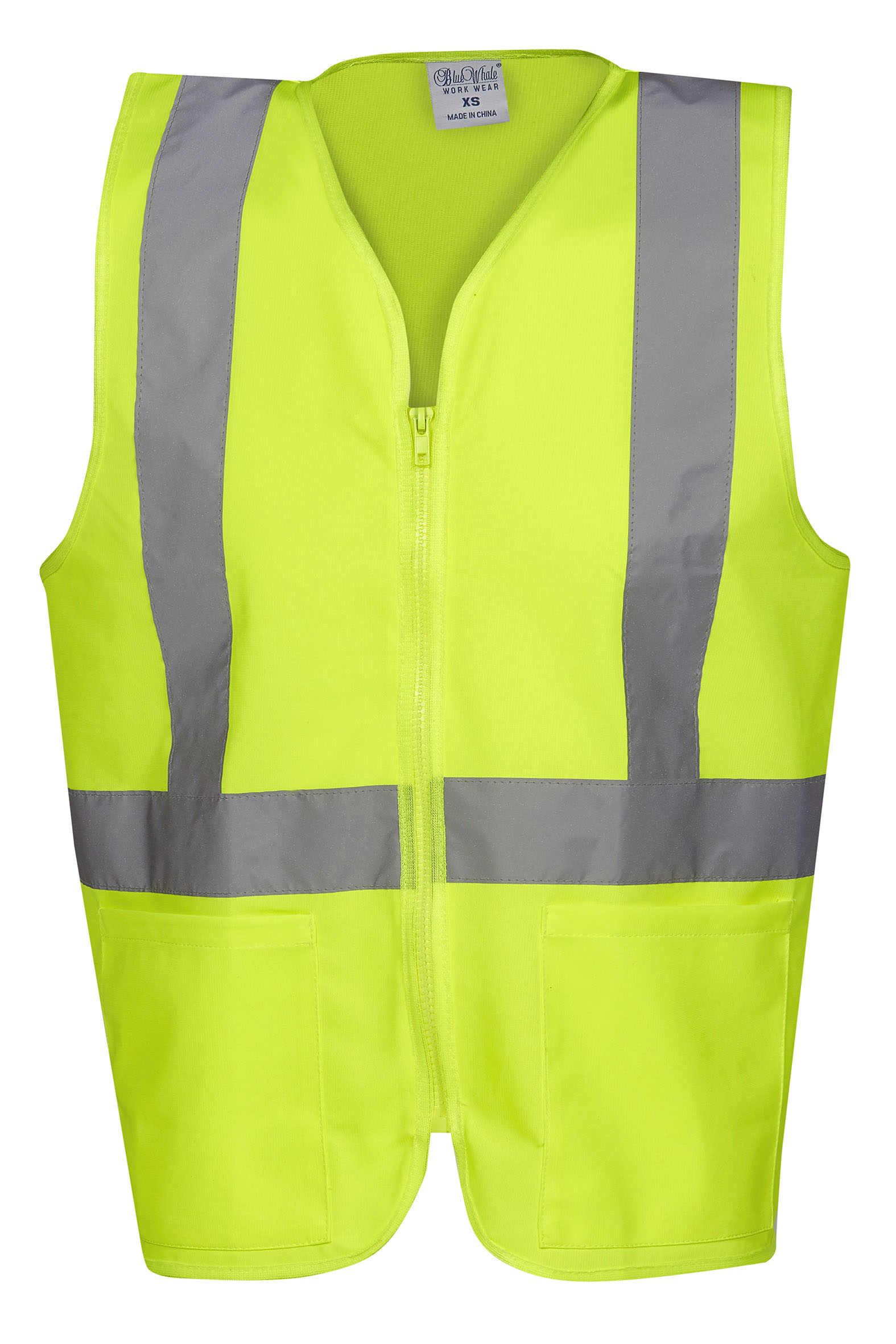 Hi Vis Safety Day/Night Vest with Zip and Pockets - Image 4