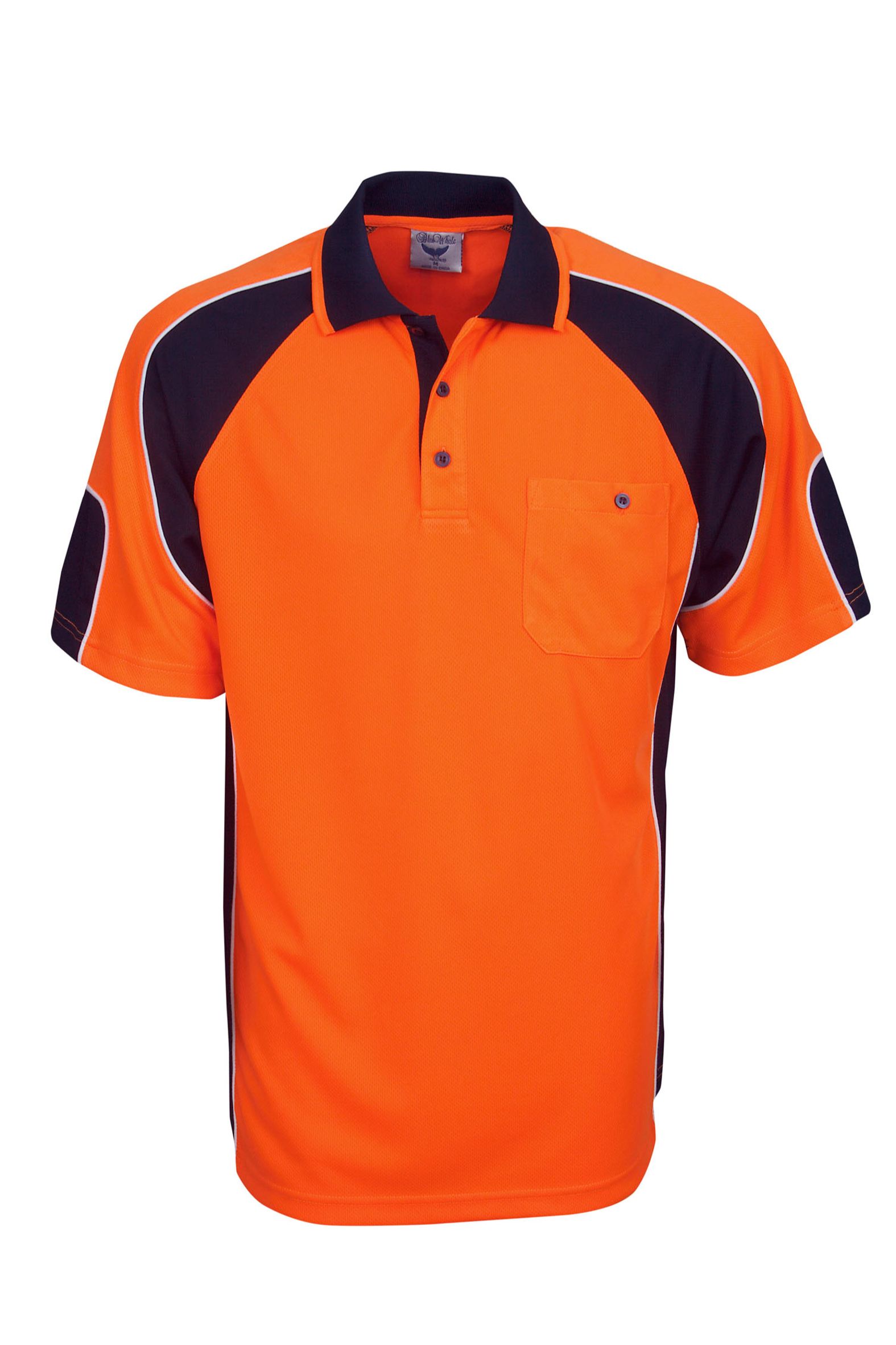 Hi Vis Cooldry Side Panel Polo - Image 4