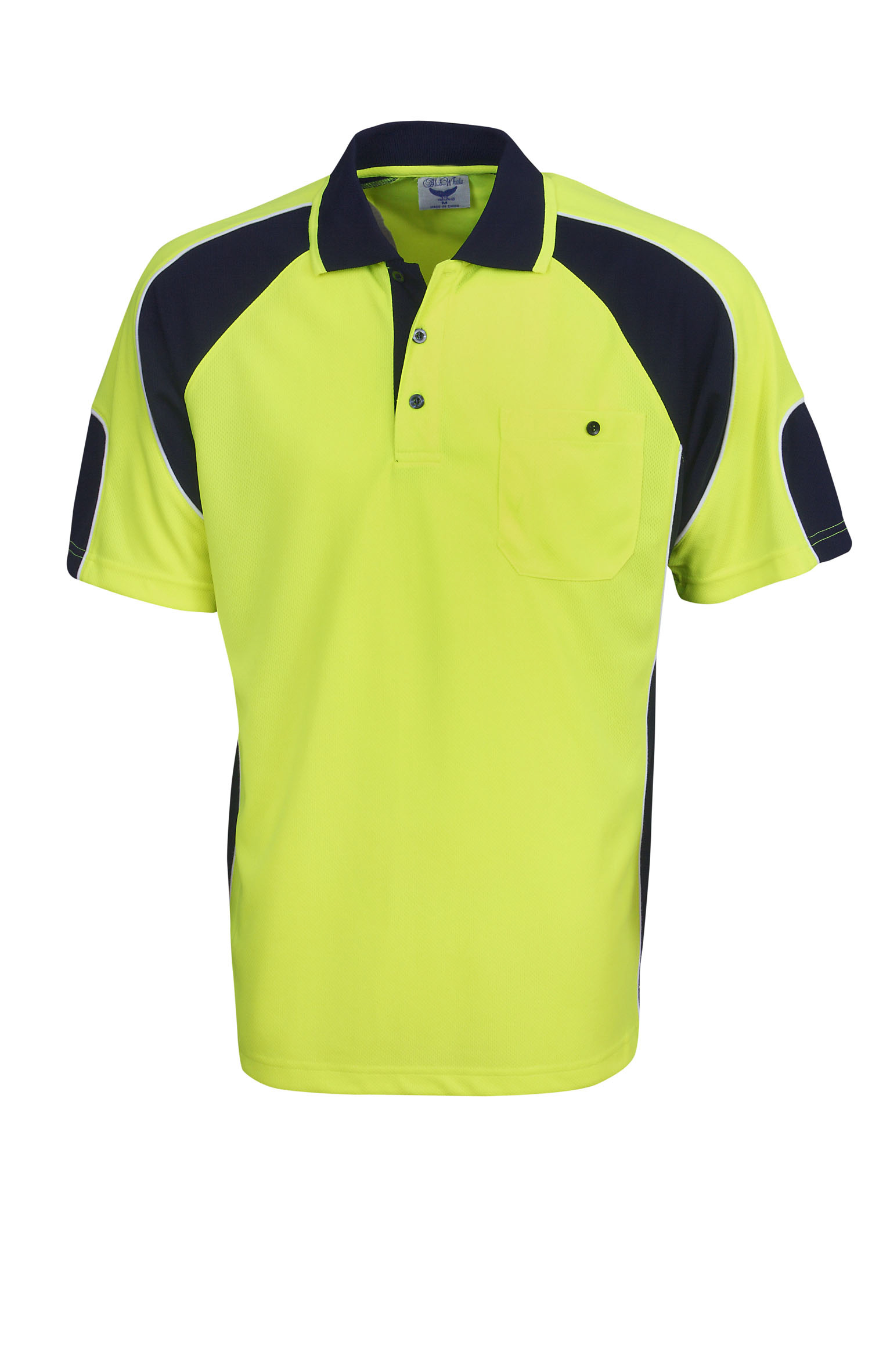 Hi Vis Cooldry Side Panel Polo - Image 2