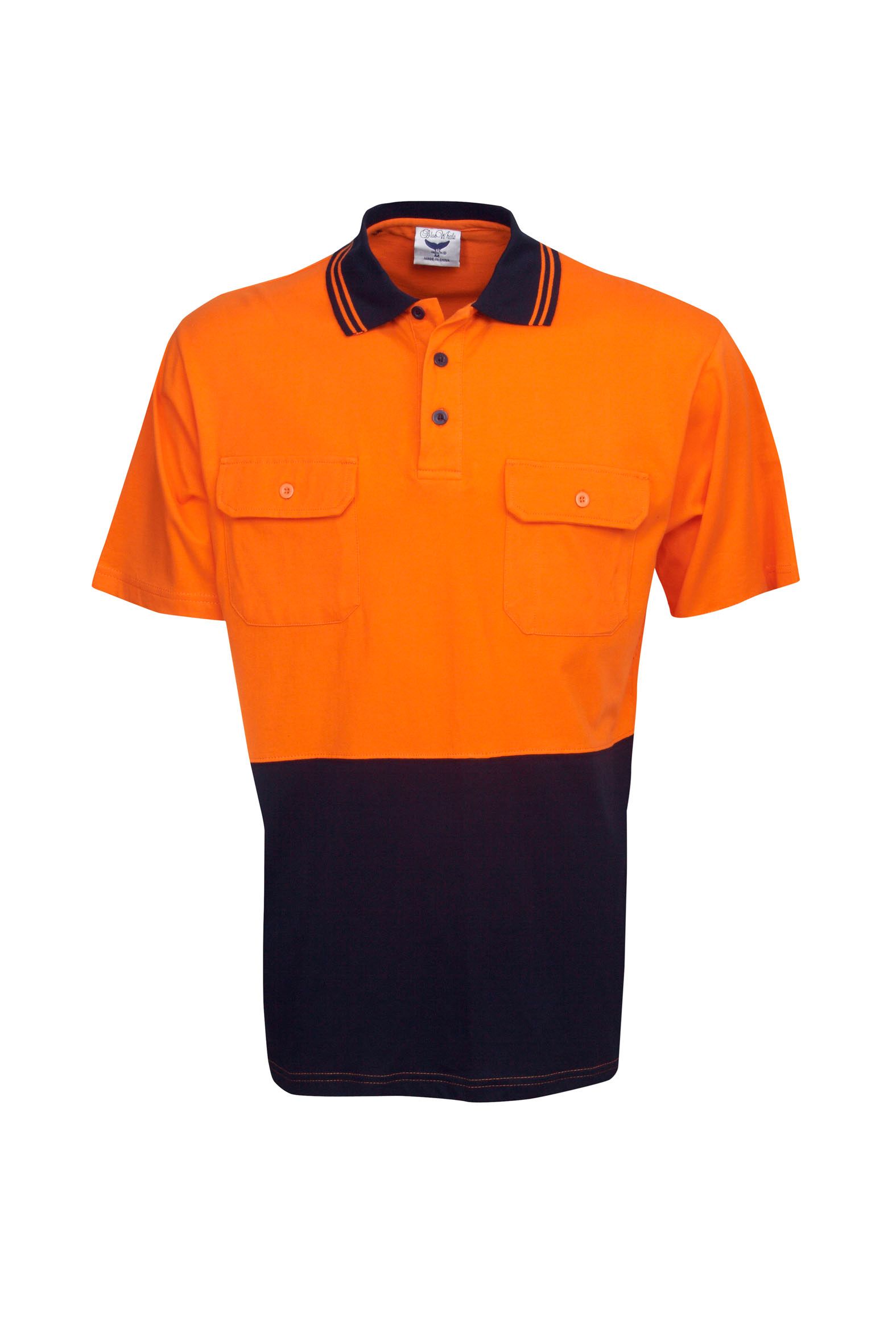 100% Cotton Hi Vis Polo - Short Sleeve - Image 2
