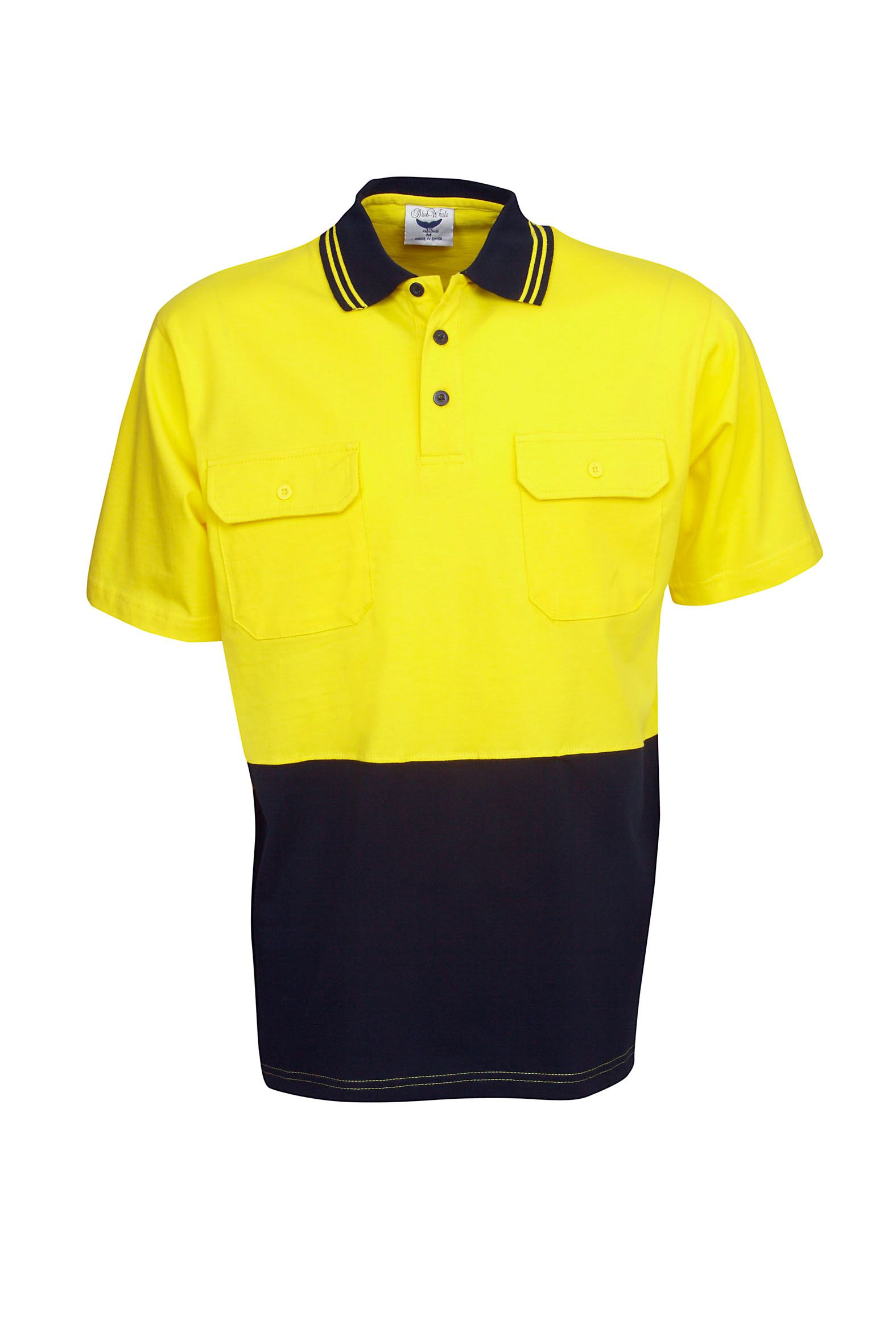 100% Cotton Hi Vis Polo - Short Sleeve - Image 3