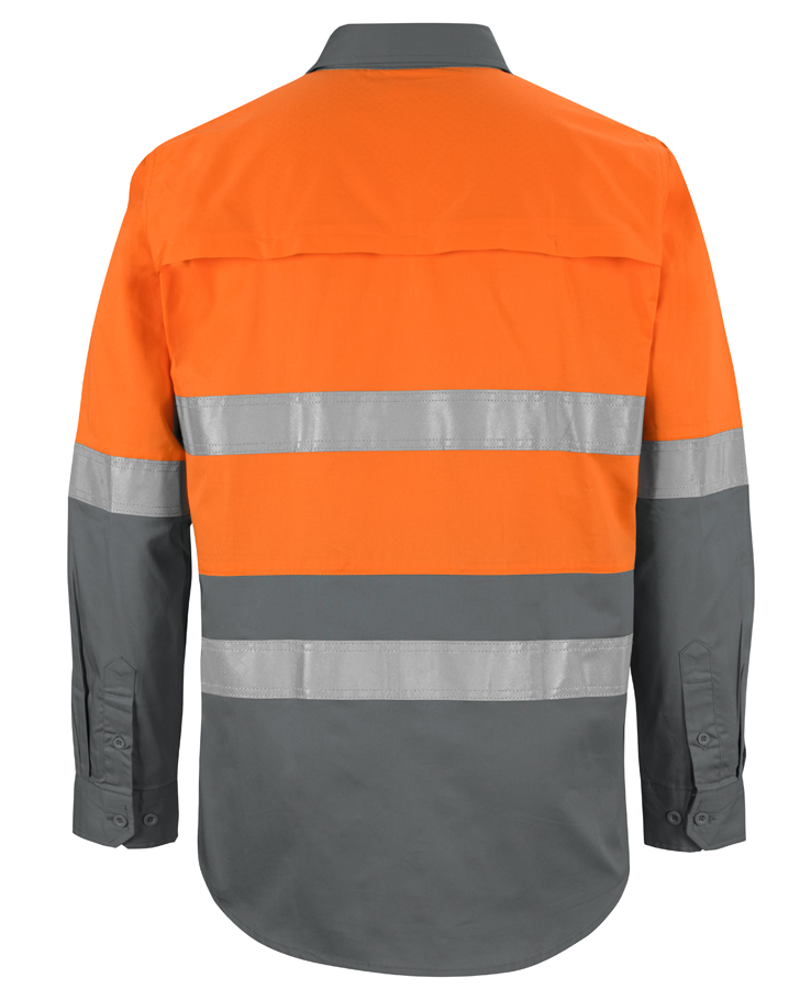 JB's Wear 6DNWL Hi Vis L/S (D+N) 150G Work Shirt - Image 2