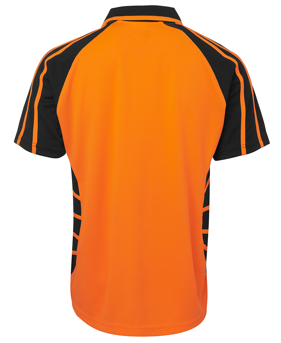 JB's Wear 6HSP Hi Vis S/S Spider Polo - Image 3