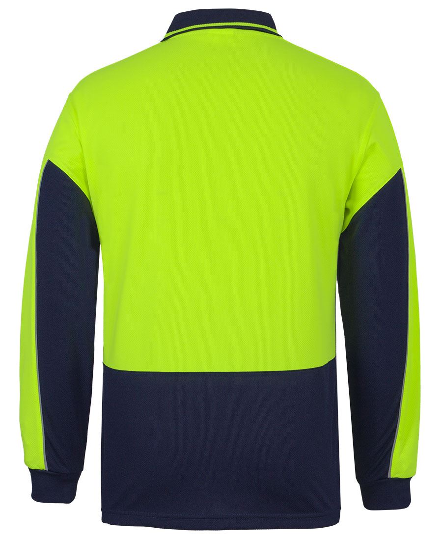JB's Wear 6HVGL Hi Vis L/S Gap Polo - Image 3