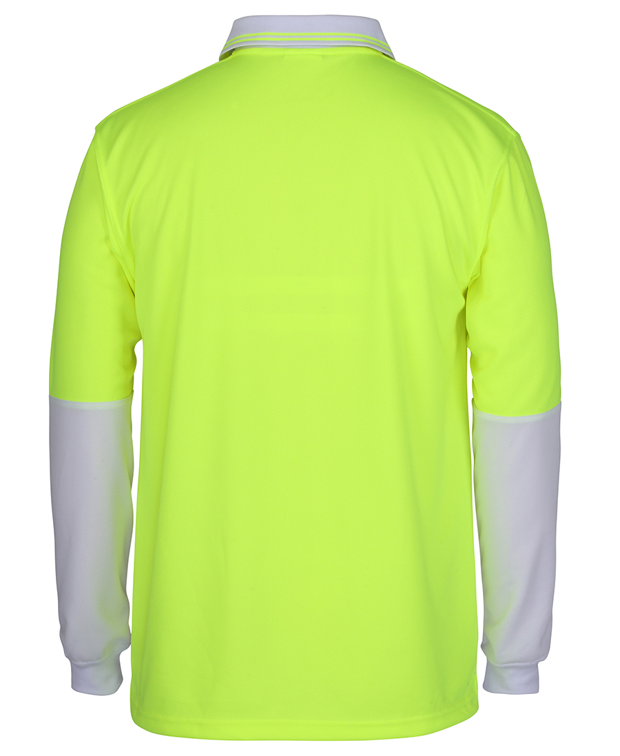 JB's Wear 6HVPL Hi Vis L/S Traditional Polo - Image 3
