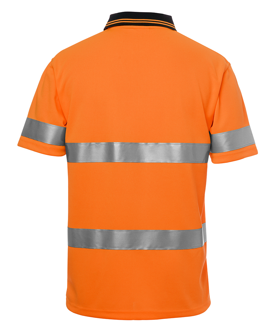 JB's Wear 6HVST Hi Vis S/S (D+N) Traditional Polo - Image 3
