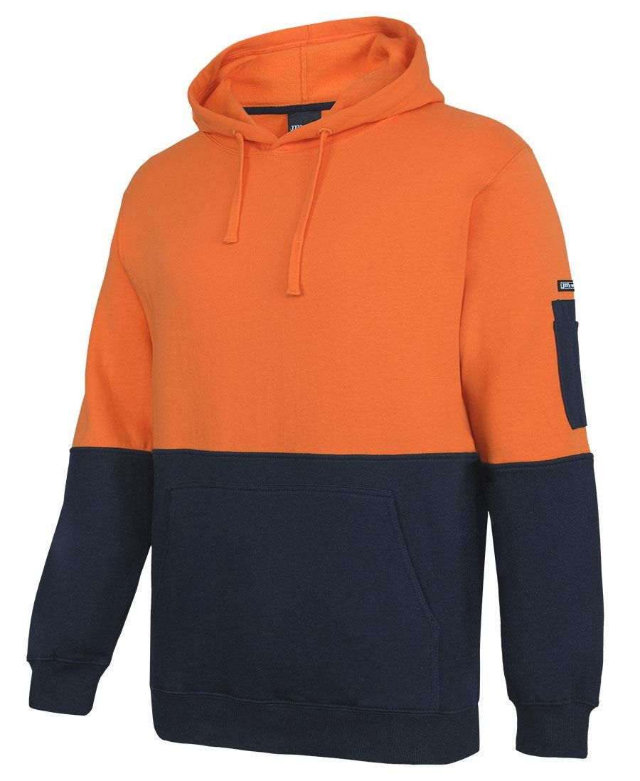 JB's Wear 6HVPM Hi Vis 310 Cotton Pull Over Hoodie