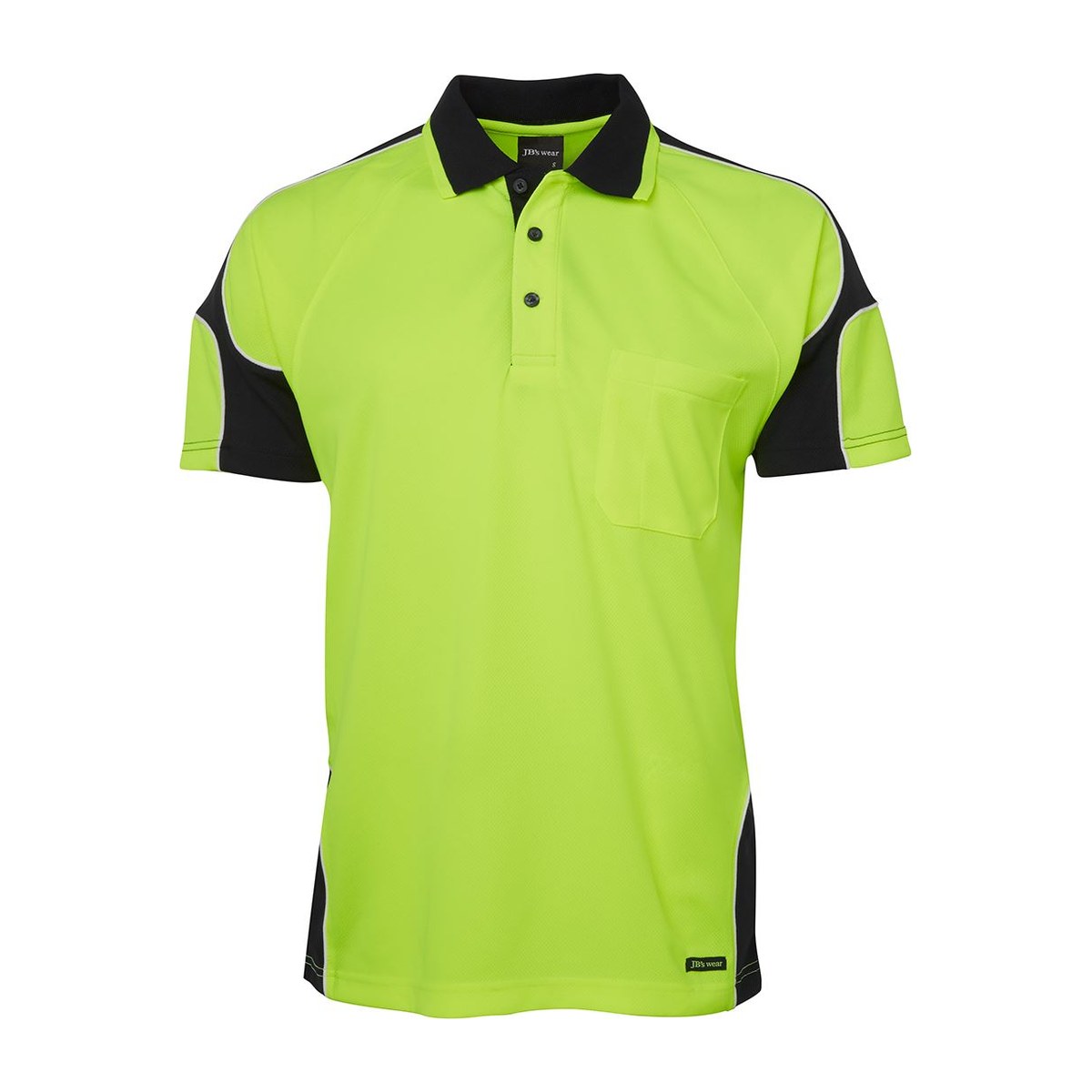 JB's Wear 6AP4S Hi Vis S/S Arm Panel Polo - Image 3