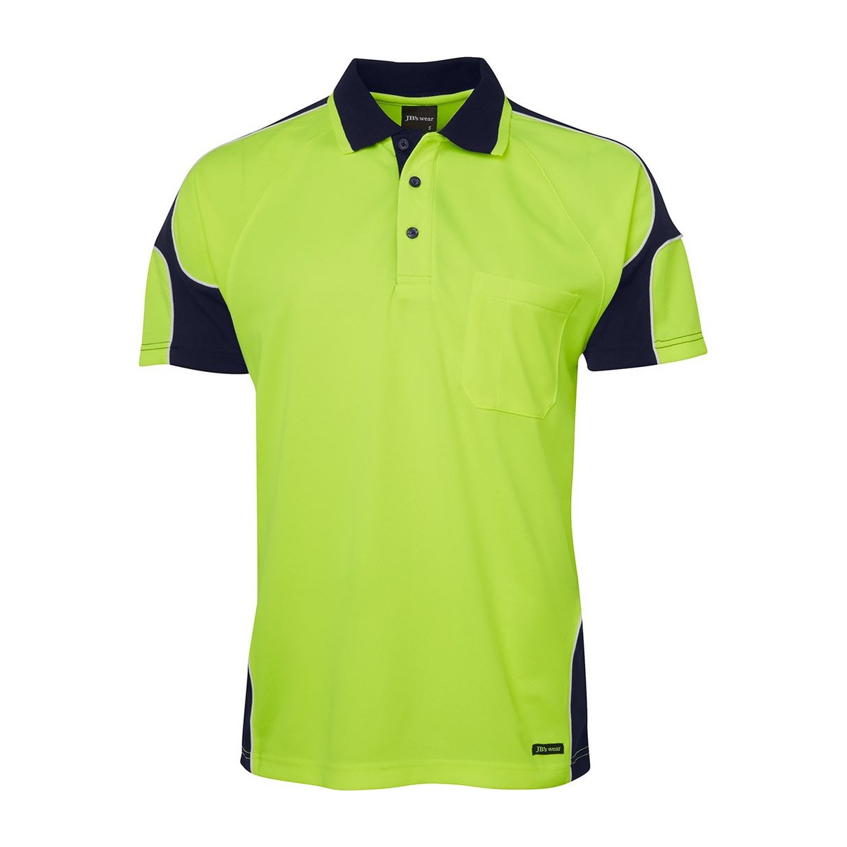 JB's Wear 6AP4S Hi Vis S/S Arm Panel Polo - Image 4