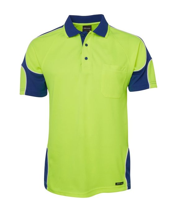 JB's Wear 6AP4S Hi Vis S/S Arm Panel Polo