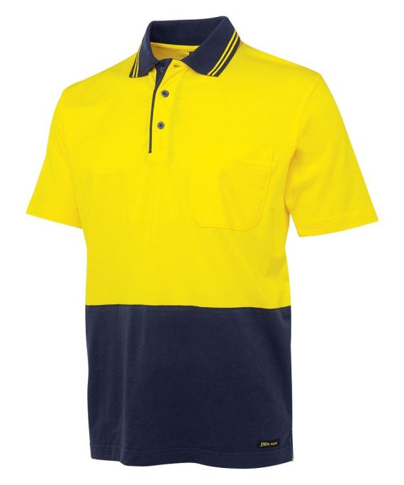 JB's Wear 6CPHV Hi Vis S/S Cotton Polo