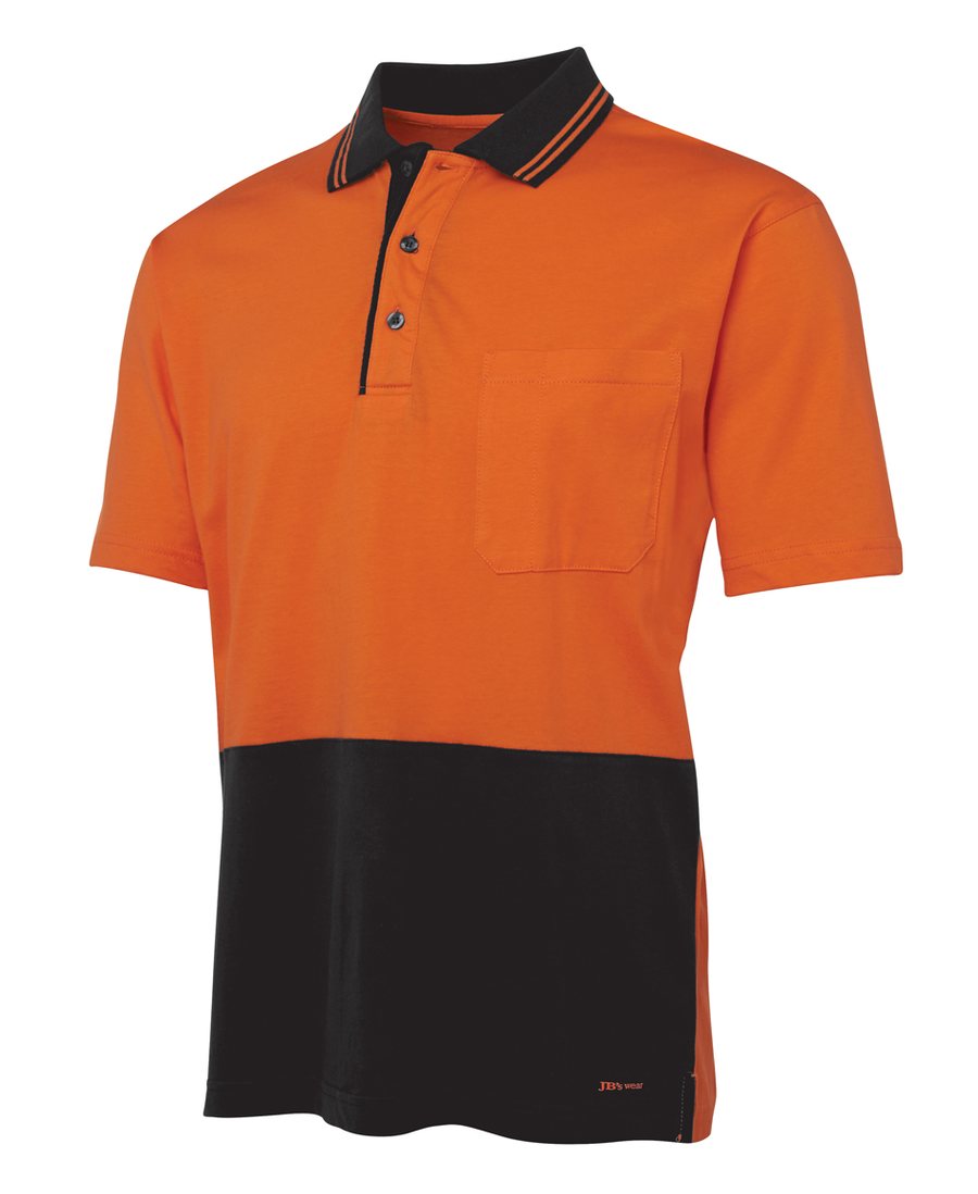 JB's Wear 6CPHV Hi Vis S/S Cotton Polo - Image 5