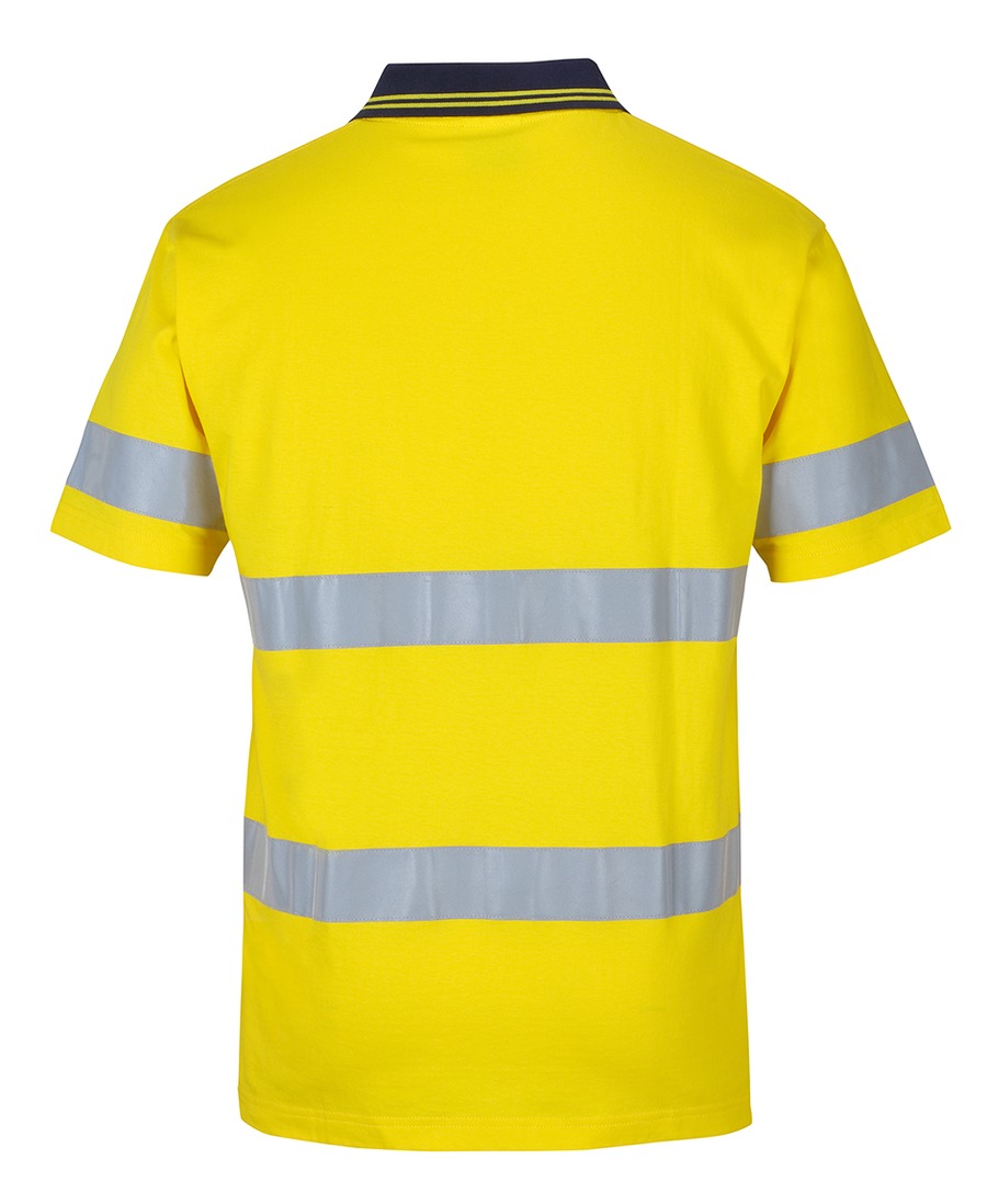 JB's Wear 6DCPS Hi Vis (D+N) S/S Cotton Polo - Image 2