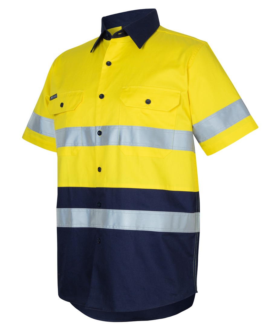 JB's Wear 6DNWS Hi Vis (D+N) S/S 150g Work Shirt - Image 3