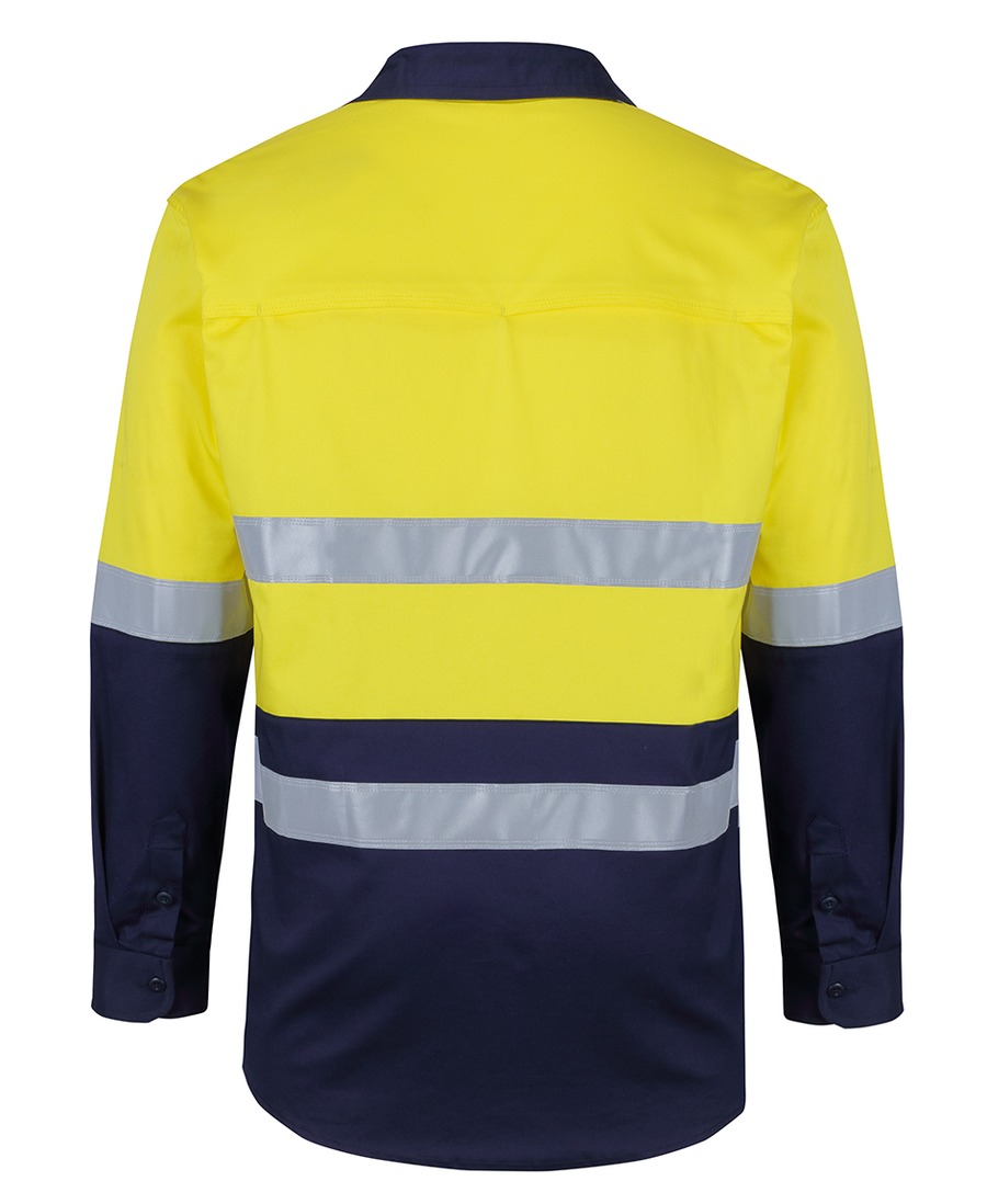 JB's Wear 6DSWL Hi Vis (D+N) L/S Stretch Work Shirt - Image 2