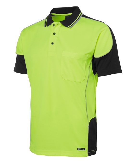 JB's Wear 6HCP4 Hi Vis Contrast Piping Polo