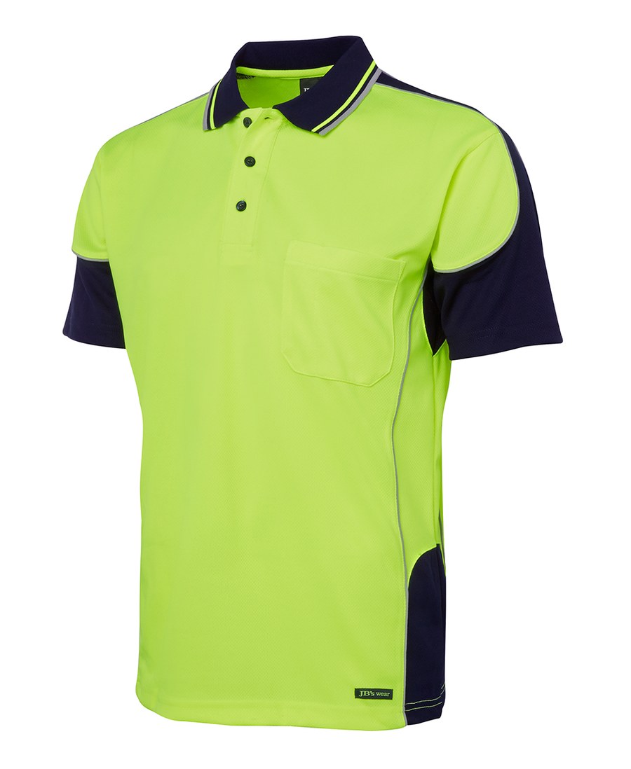 JB's Wear 6HCP4 Hi Vis Contrast Piping Polo - Image 3