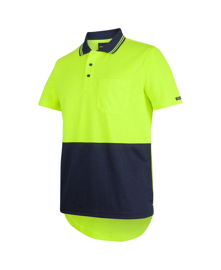 JB's Wear 6HDS Hi Vis S/S Drop Tail Polo