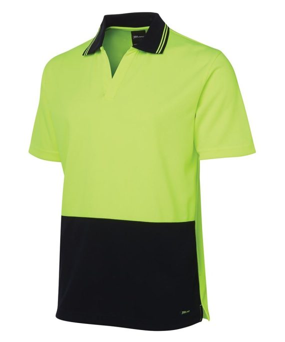 JB's Wear 6HNB Hi Vis S/S Non Button Polo