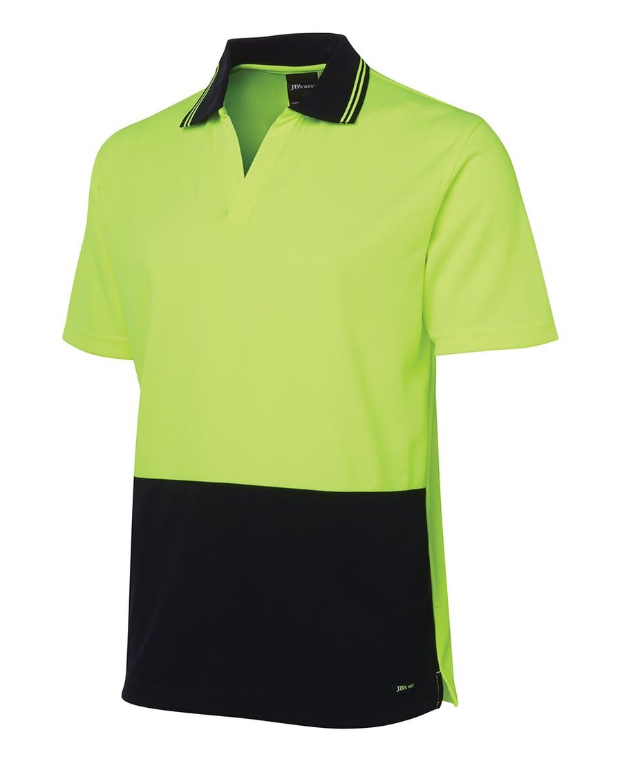 JB's Wear 6HNB Hi Vis S/S Non Button Polo