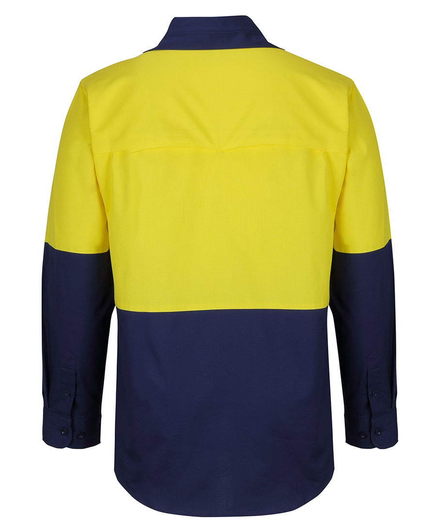 JB's Wear 6HNRL Hi Vis Ripstop L/S Fishing Shirt - Image 2