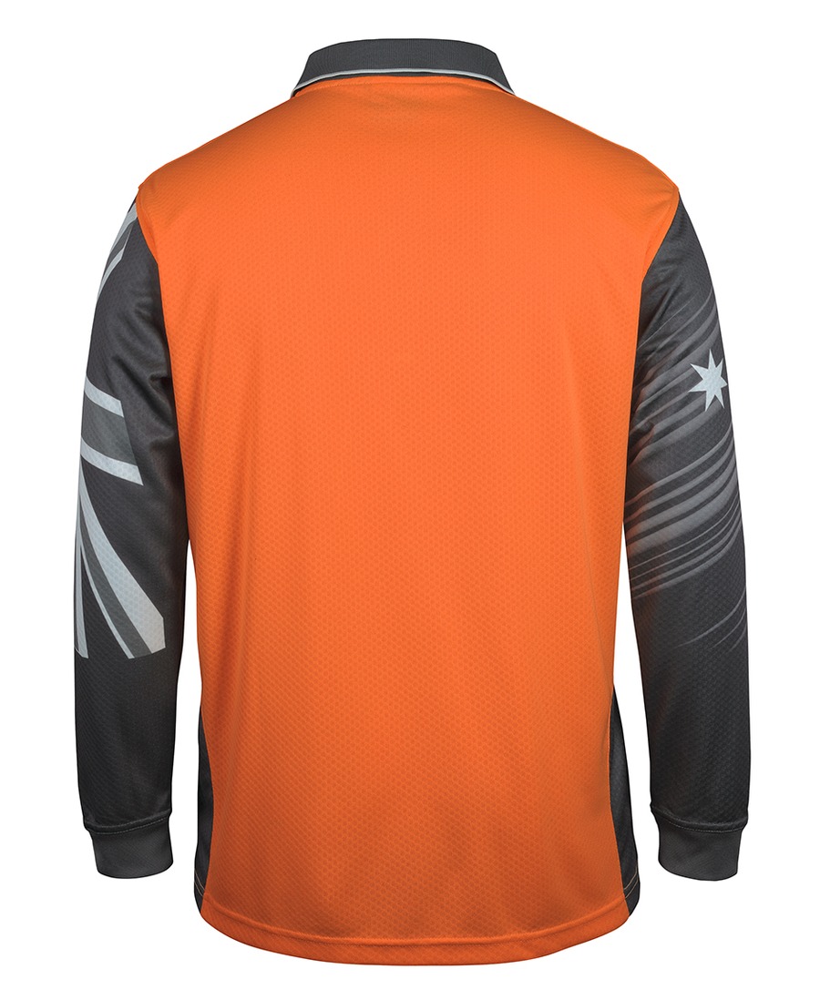 JB's Wear 6HSCL Hi Vis L/S Southern Cross Polo - Image 4