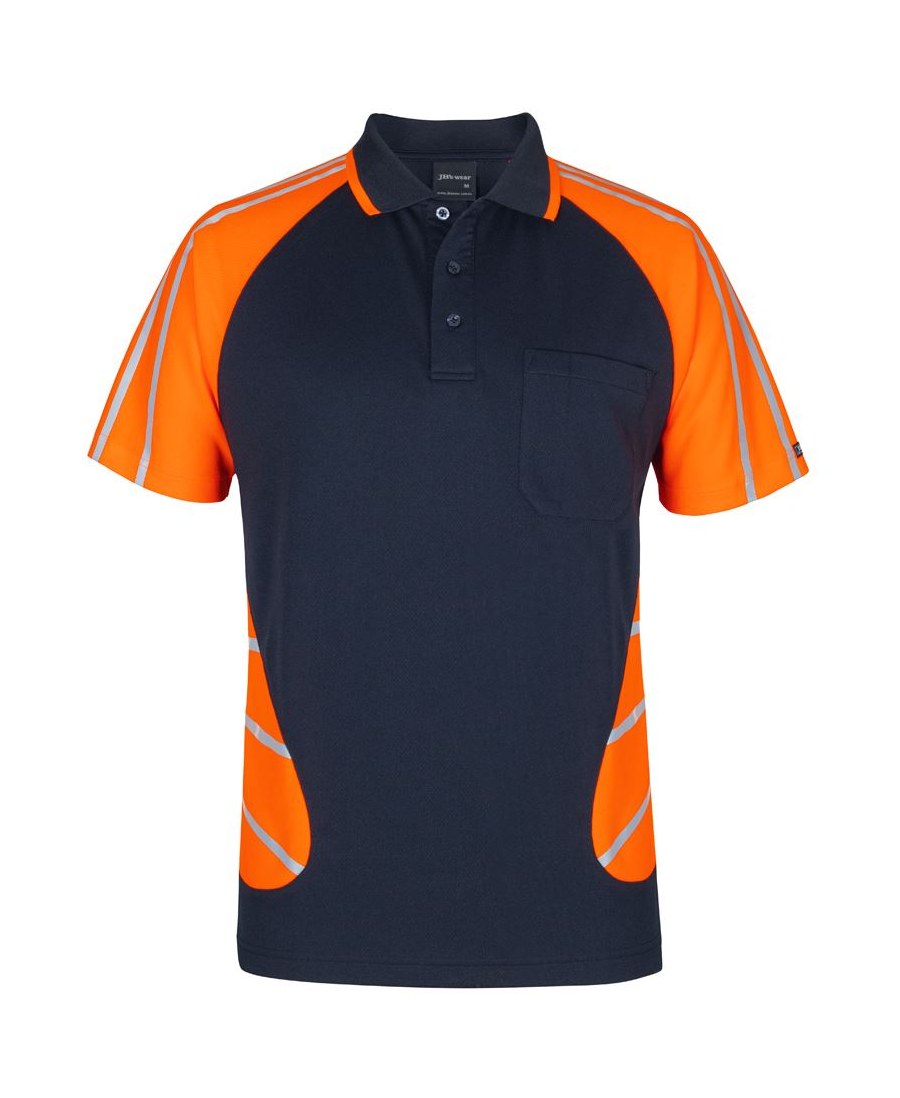 JB's Wear 6HSSR Street Spider Polo with Reflective Stripes - Image 3