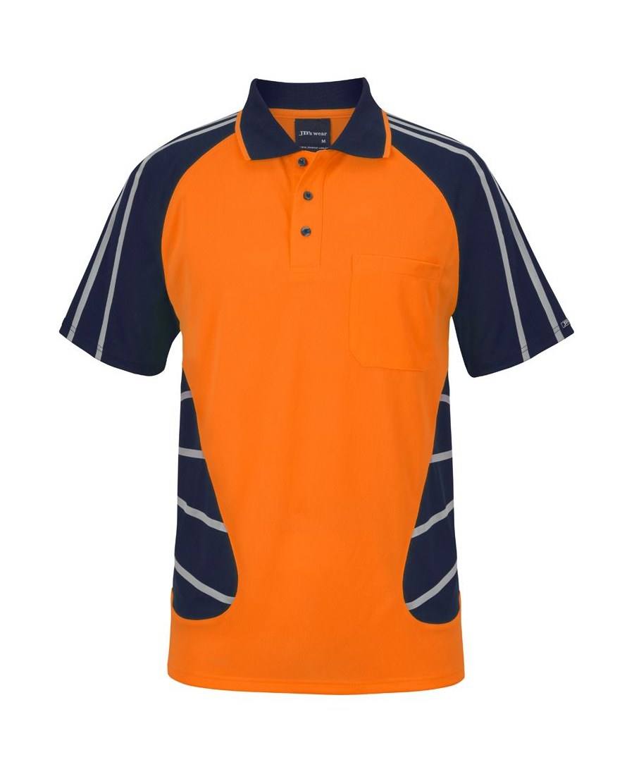 JB's Wear 6HSSR Street Spider Polo with Reflective Stripes - Image 4