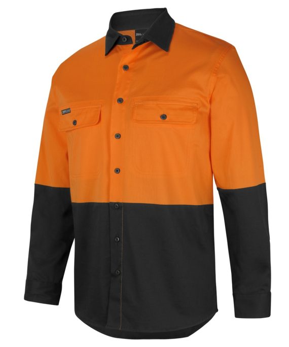 JB's Wear 6HSWL Hi Vis L/S Stretch Work Shirt