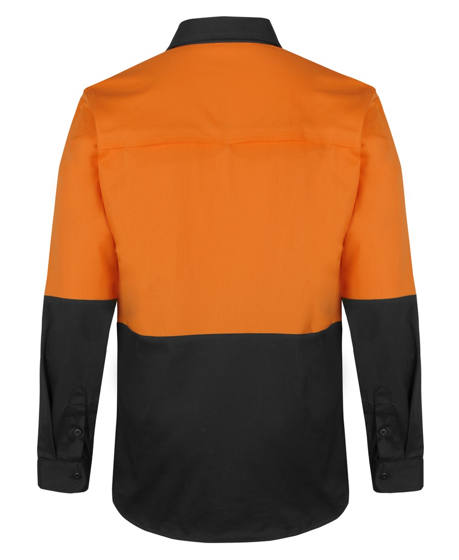 JB's Wear 6HSWL Hi Vis L/S Stretch Work Shirt - Image 2