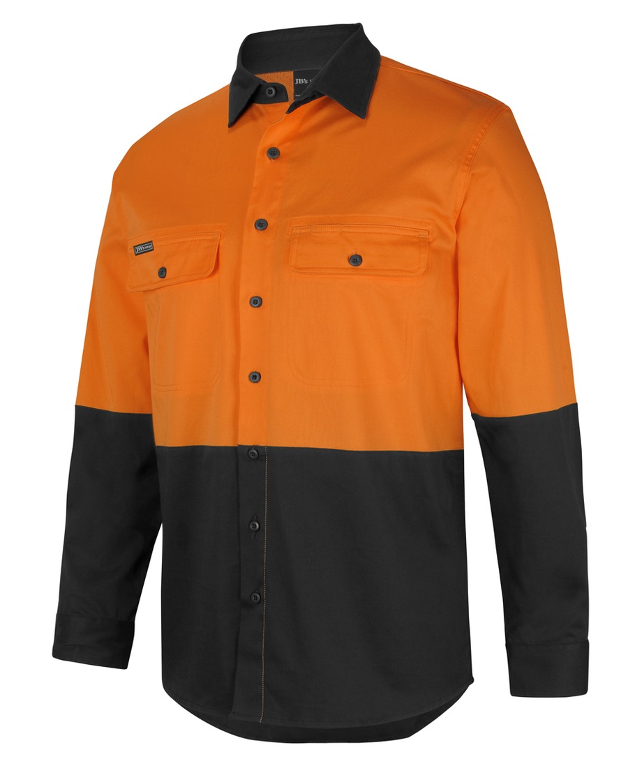 JB's Wear 6HSWL Hi Vis L/S Stretch Work Shirt