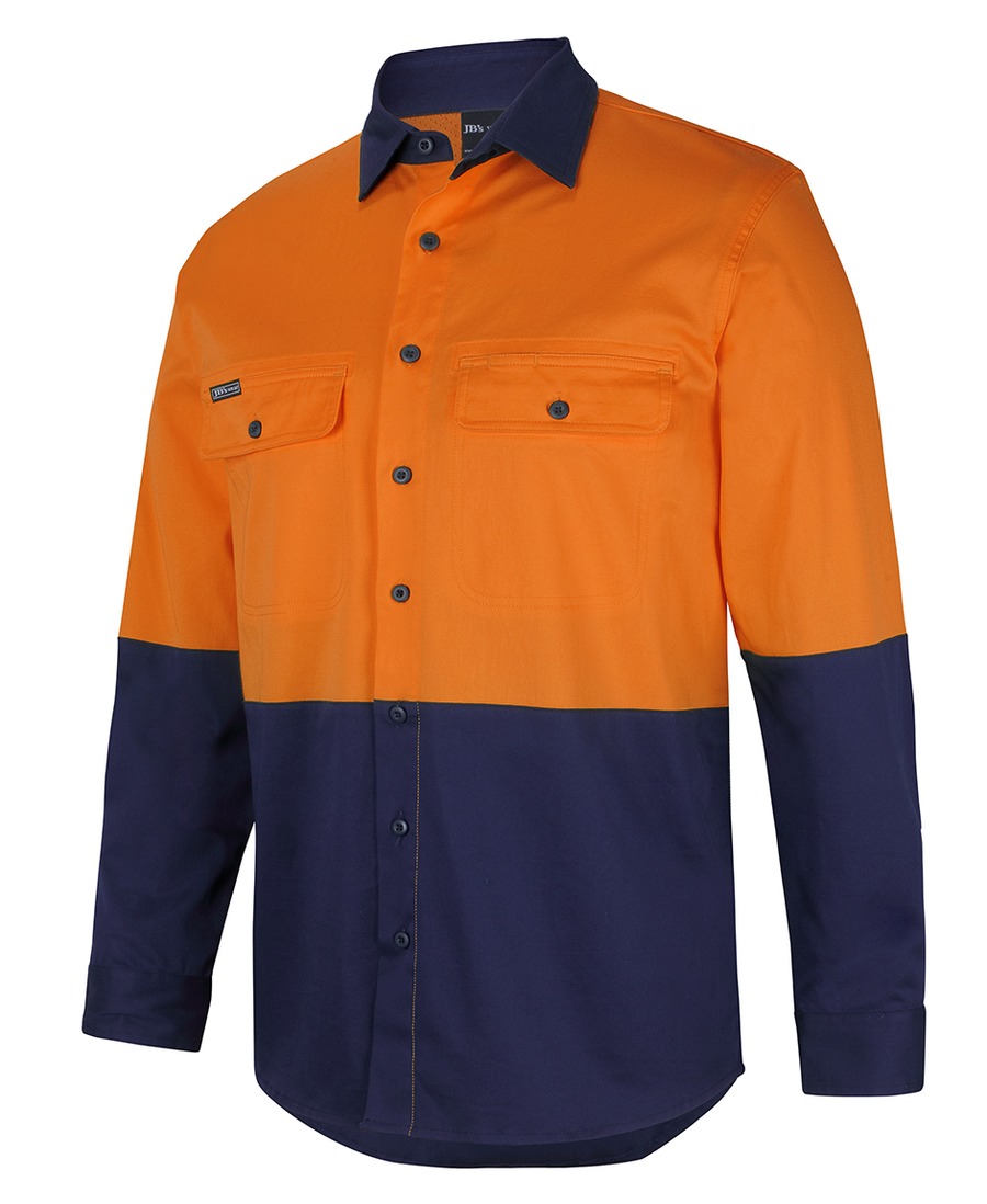 JB's Wear 6HSWL Hi Vis L/S Stretch Work Shirt - Image 3