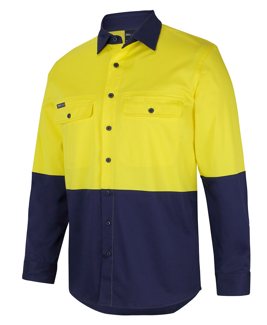 JB's Wear 6HSWL Hi Vis L/S Stretch Work Shirt - Image 5