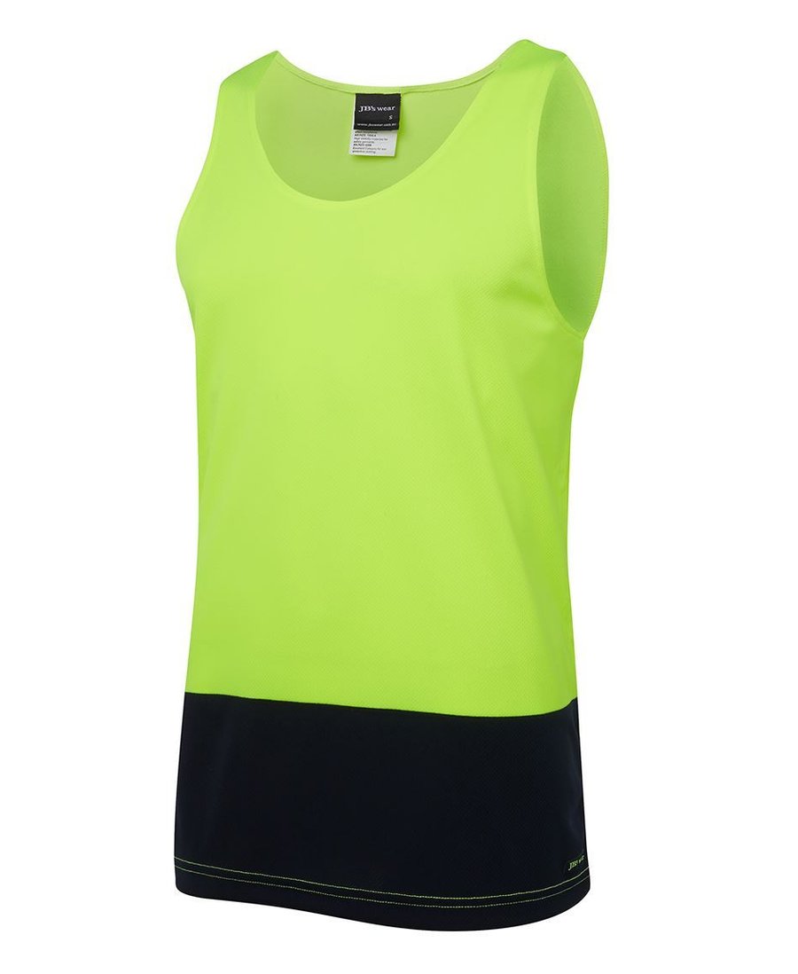 JB's Wear 6HTS Hi Vis Traditional Singlet - Image 3