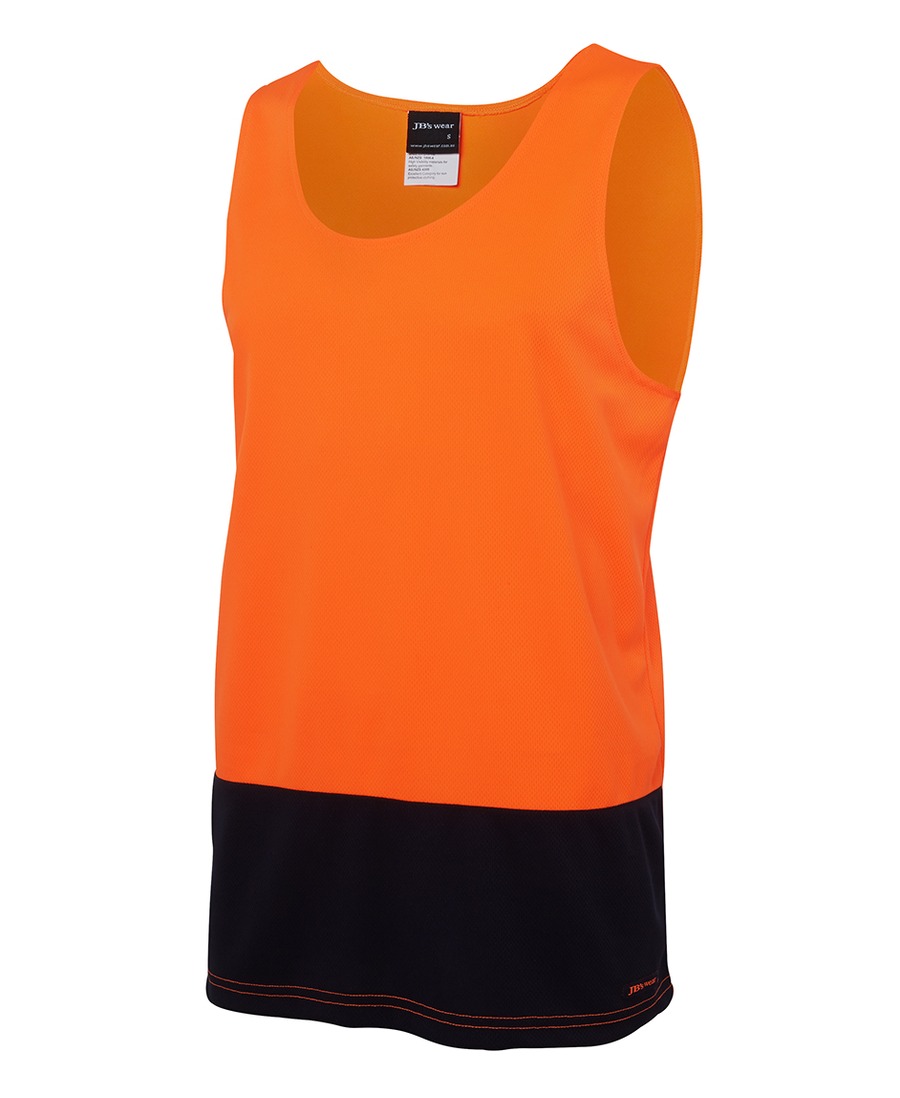 JB's Wear 6HTS Hi Vis Traditional Singlet