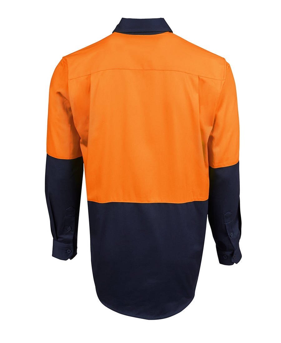 JB's Wear 6HVCF Hi Vis Close Front L/S Work Shirt - Image 2