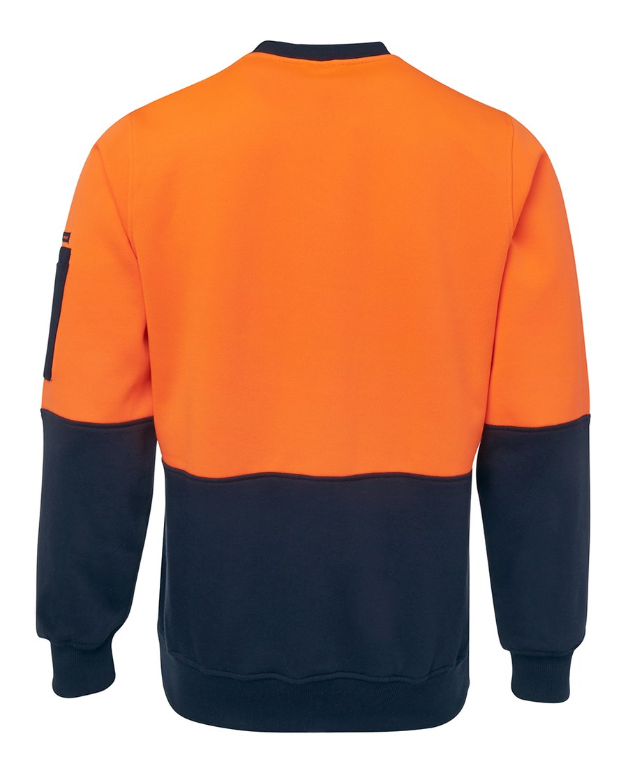 JB's Wear 6HVCN Hi Vis Fleecy Crew - Image 2