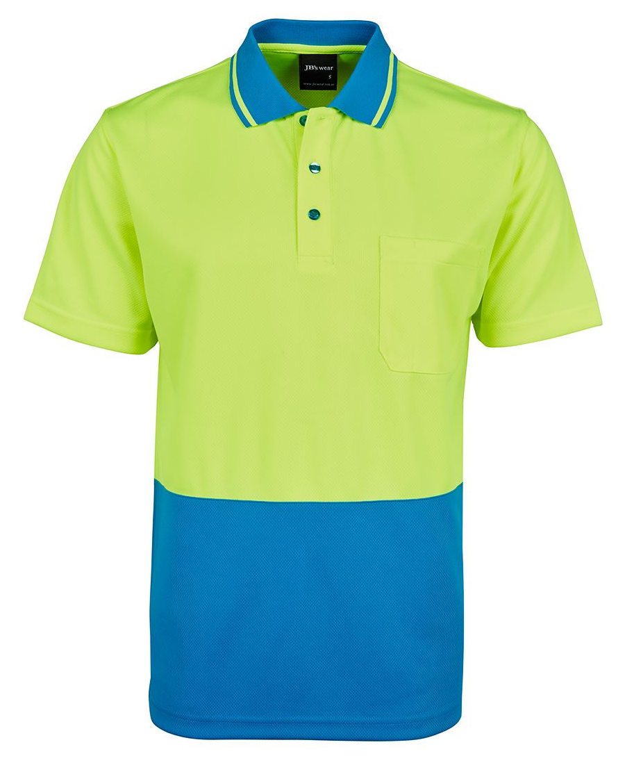JB's Wear 6HVNC Hi Vis Non Cuff Traditional Polo - Image 2