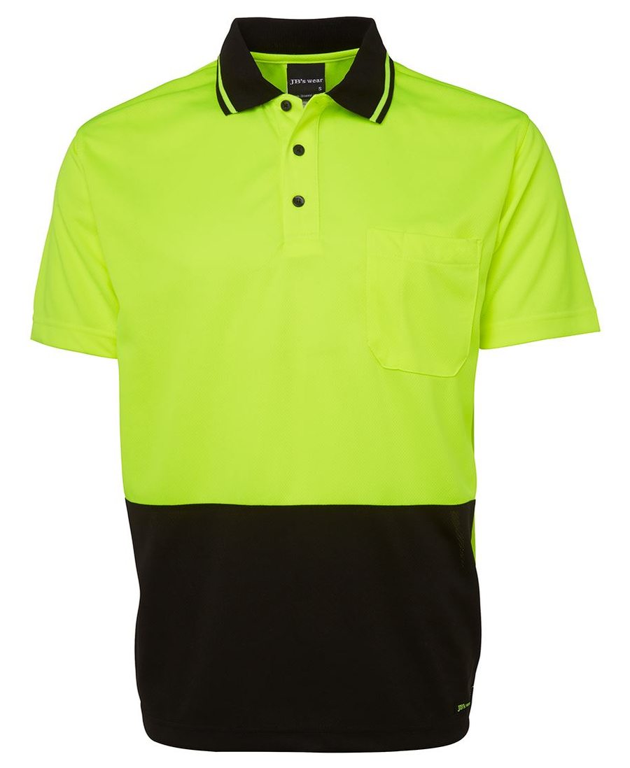 JB's Wear 6HVNC Hi Vis Non Cuff Traditional Polo - Image 3