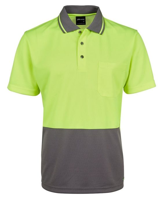 JB's Wear 6HVNC Hi Vis Non Cuff Traditional Polo