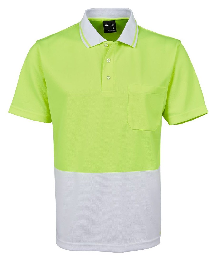 JB's Wear 6HVNC Hi Vis Non Cuff Traditional Polo - Image 6