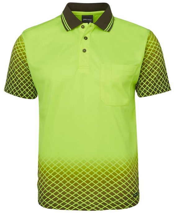 JB's Wear 6HVNS Hi Vis Net Sub Polo