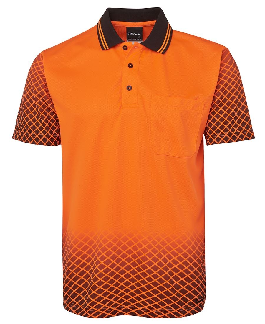 JB's Wear 6HVNS Hi Vis Net Sub Polo - Image 3