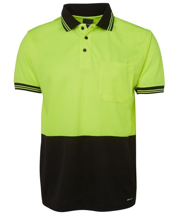 JB's Wear 6HVPS Hi Vis S/S Traditional Polo