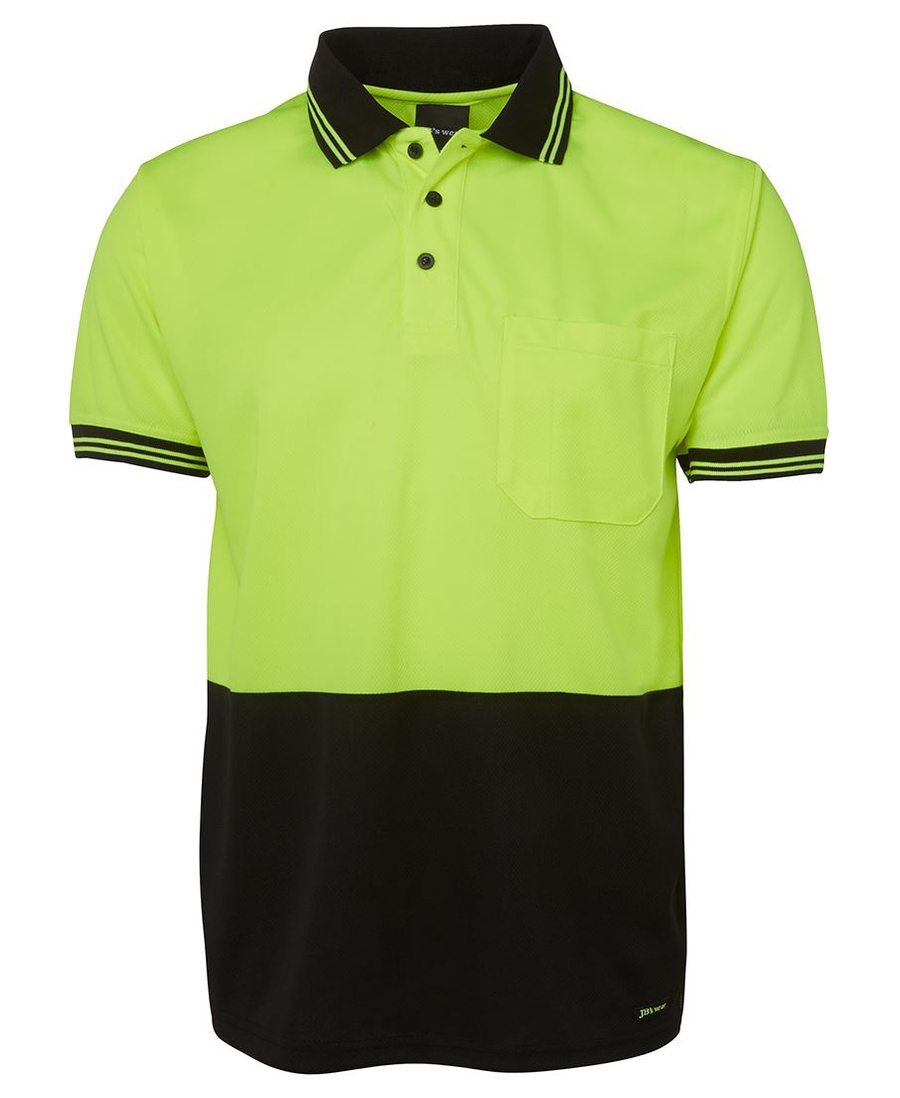 JB's Wear 6HVPS Hi Vis S/S Traditional Polo