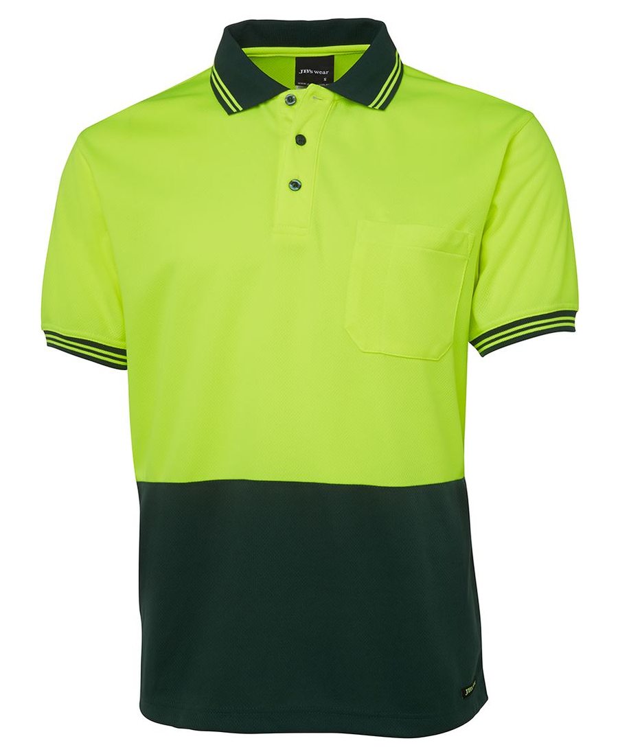 JB's Wear 6HVPS Hi Vis S/S Traditional Polo - Image 2